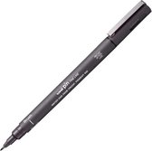 Uni-ball Uni Pin Brush Pen Donkergrijs