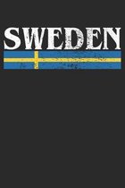 Notebook: Sweden Gift Dot Grid 6x9 120 Pages