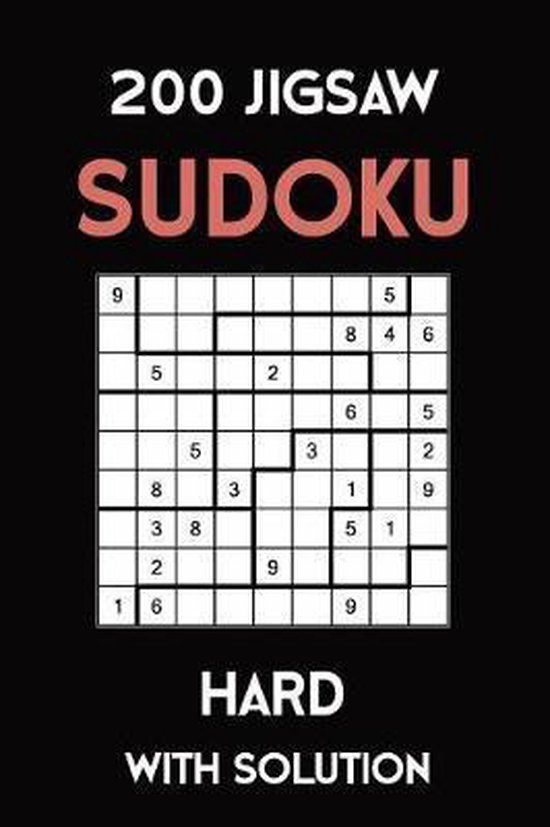 200 Jigsaw Sudoku Hard With Solution, Tewebook Sudoku Puzzle