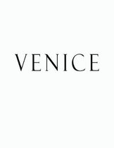 Venice: Black and White Decorative Book to Stack Together on Coffee Tables, Bookshelves and Interior Design - Add Bookish Char