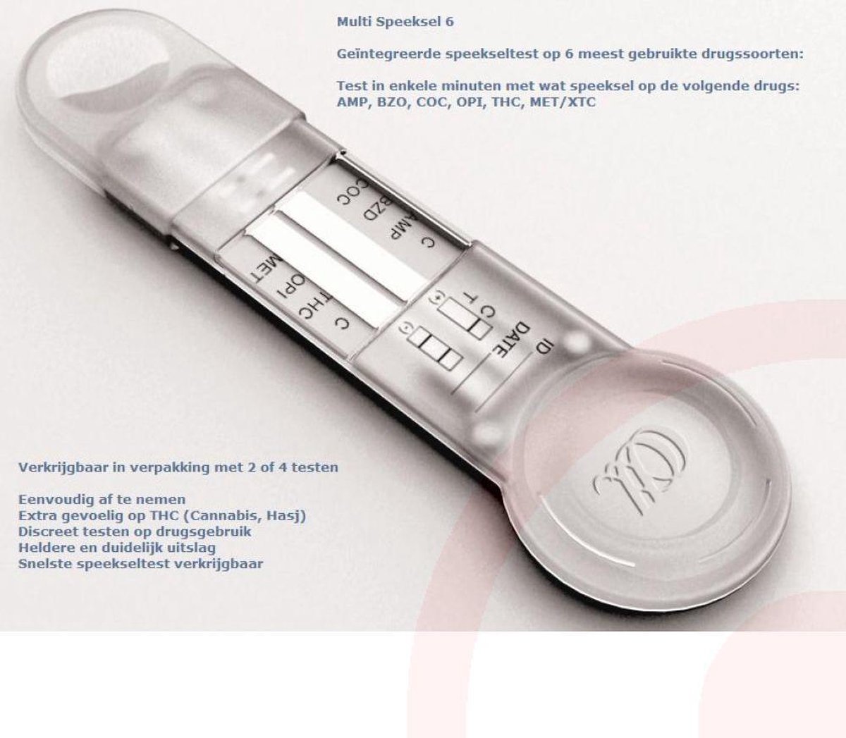 Goedkoopste Testjezelf.nu -Multi Speeksel 6 Drugtest Kit - 2 stuks