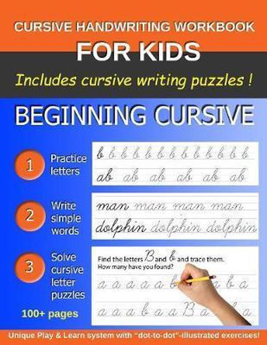 Cursive Handwriting Workbook for Kids - cover