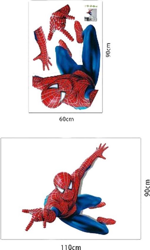 Nachtvlek Aantrekkelijk zijn aantrekkelijk winkelwagen Muursticker Spiderman 3D | bol.com
