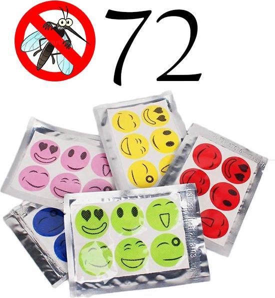 72 anti muggen stickers citronella pleister deet vrij baby kind veilig anti  mug... | bol.com