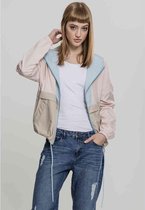 Urban Classics Windbreaker jacket -XS- 3-Tone Oversize Roze/Blauw