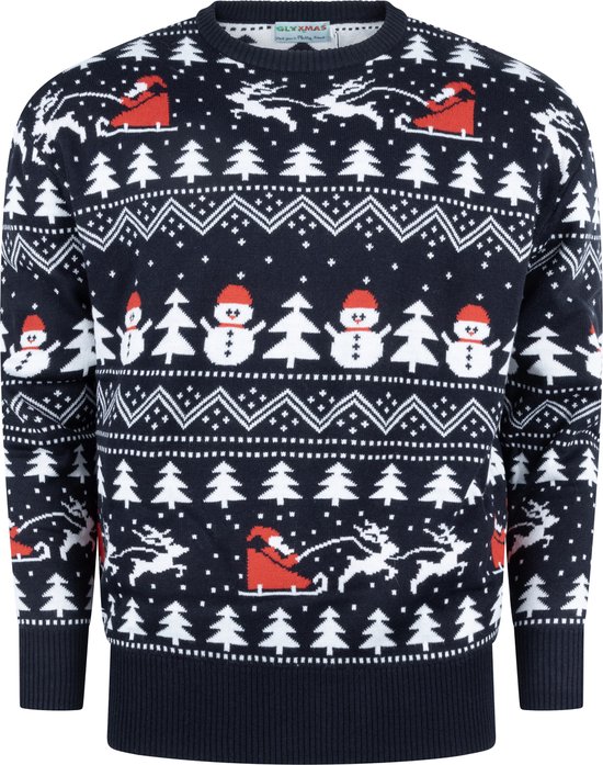 Foute Kersttrui Dames & Heren - Christmas Sweater "Stijlvol Kerst" - Mannen & Vrouwen Maat S