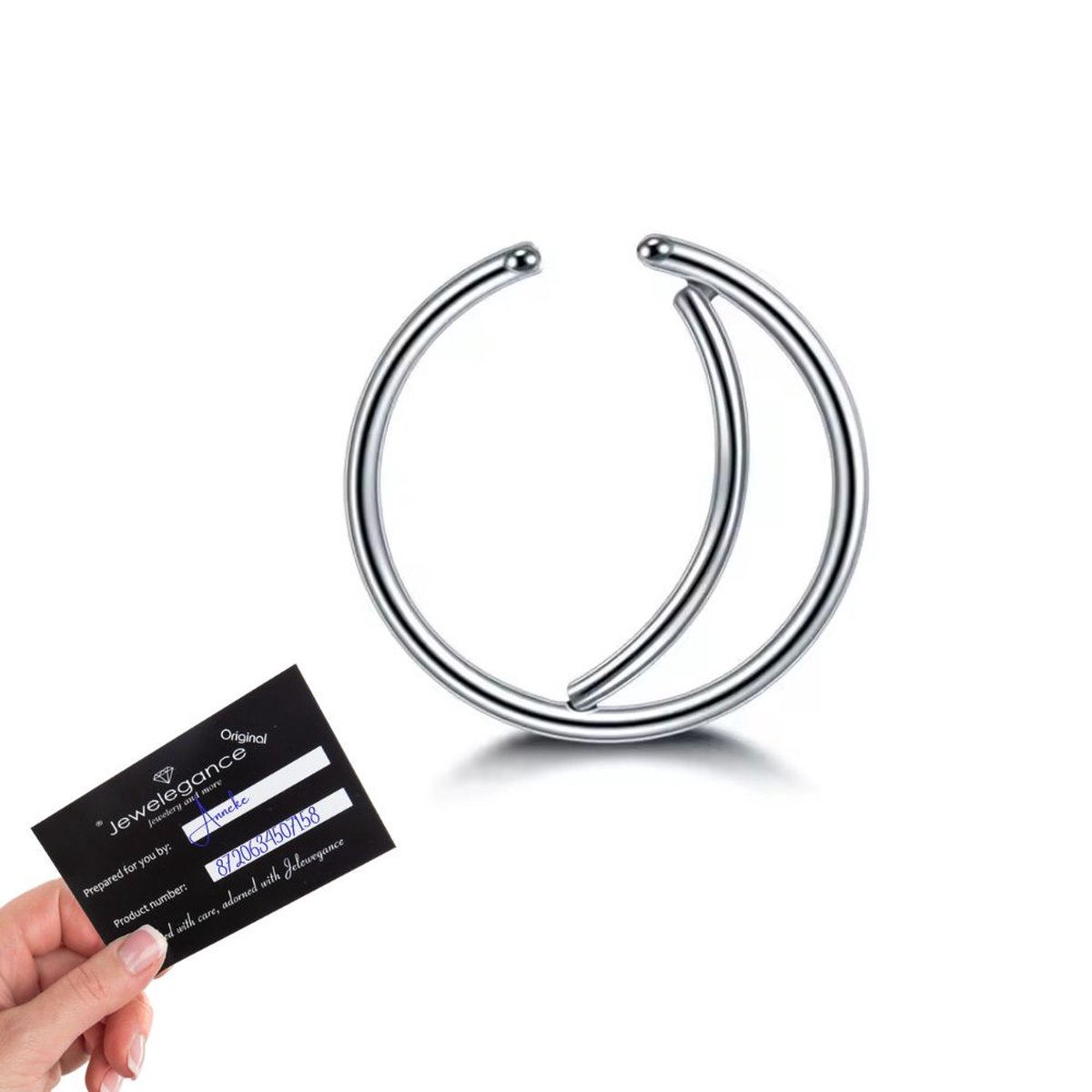 ADRAMATA 26Pcs 20G Neus Stud en Ketting Chirurgisch Staal Ringen Met Ketting voor Dubbele Piercings CZ Studs Goud Zilver Sieraden voor Vrouwen Mannen,S