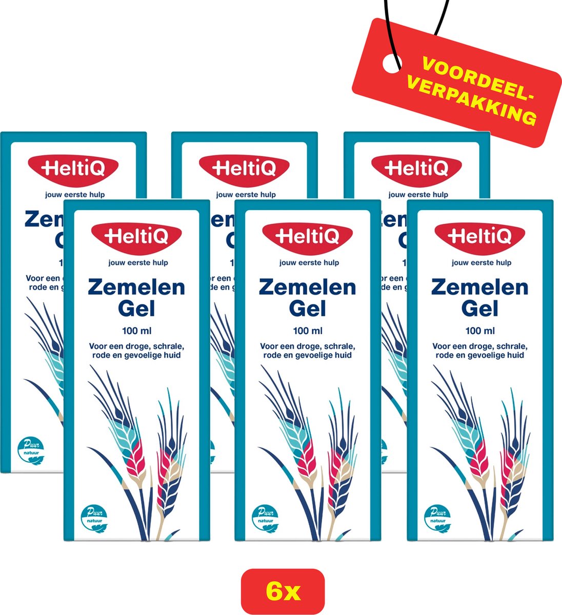 Goedkoopste 6X HeltiQ Zemelen Gel - 6x 100ml - Voordeelverpakking!