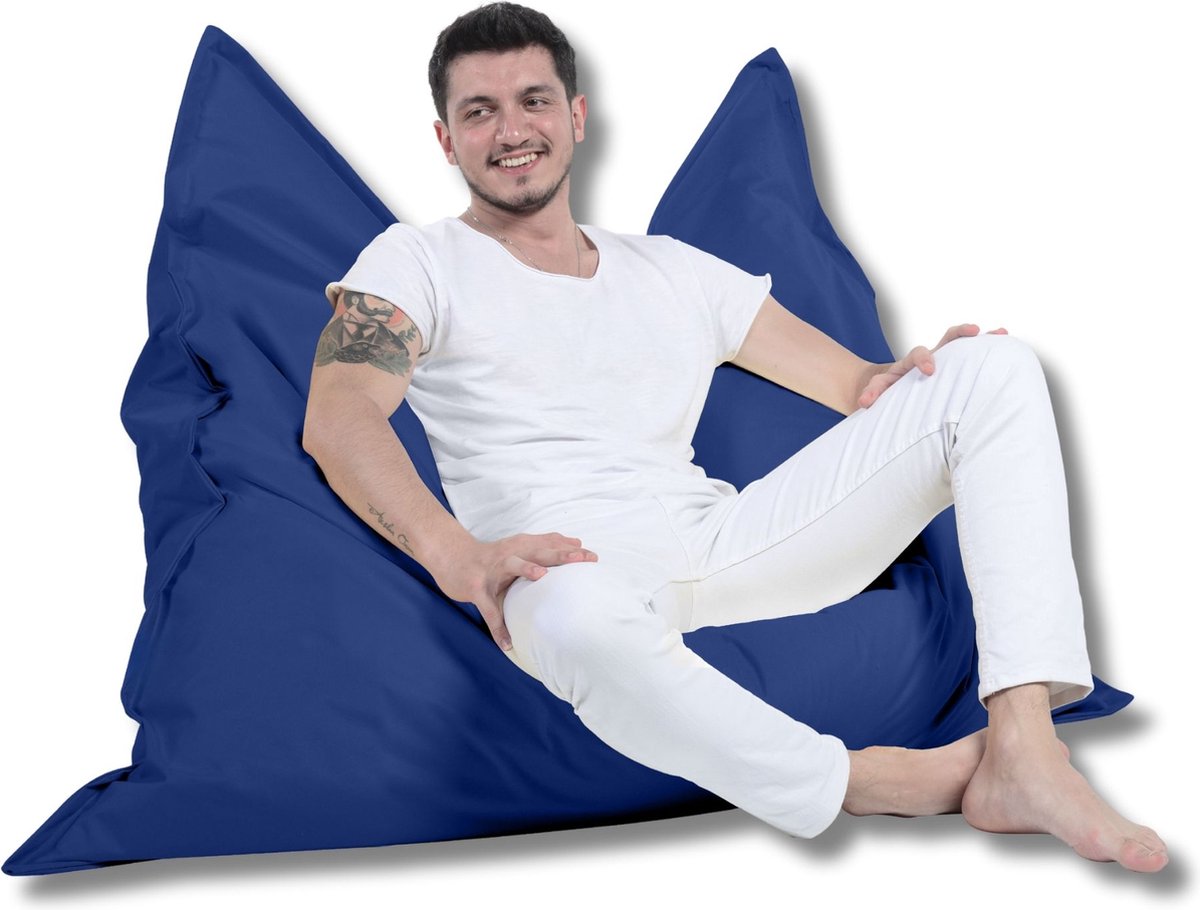 Xoft Living - Zitzak Zitkussen - 130x150 - Blauw - Volwassenen & Kinderen