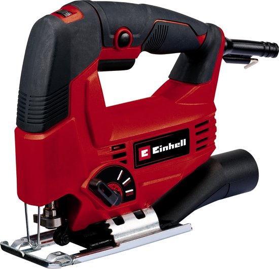 Einhell Elektrische Decoupeerzaag TC-JS 80/1 Kit - 550 W - Slagfrequentie 1200-3000 t/min - Slaghoogte: 20 mm - Versteksneden: max. 45° - Incl. 3 zaagbladen