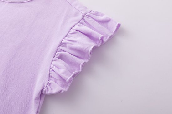Newness Kids - t-shirt violet à volants - taille 98