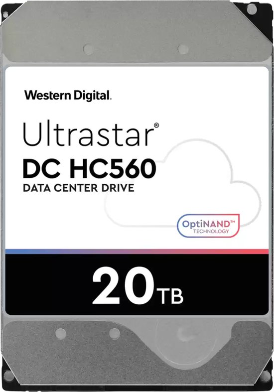Western Digital Ultrastar DC HC560 interne harde schijf 20 TB 7200 RPM 3.5" SAS — afbeelding 2