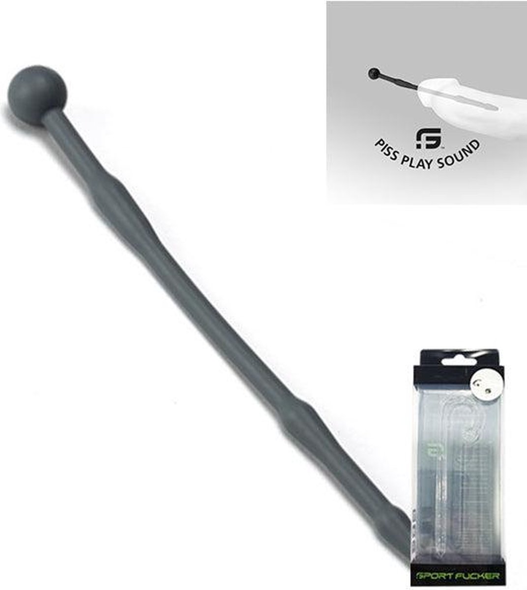 Sport Fucker - Piss Play Sound - Holle Dilator - 18.45 cm - Grijs