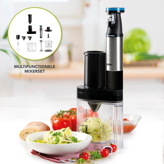 DOMO DO9254M Mixerset 'My Vegetable' 4-in-1 - incl. spiraalsnijder van Domo — afbeelding 5