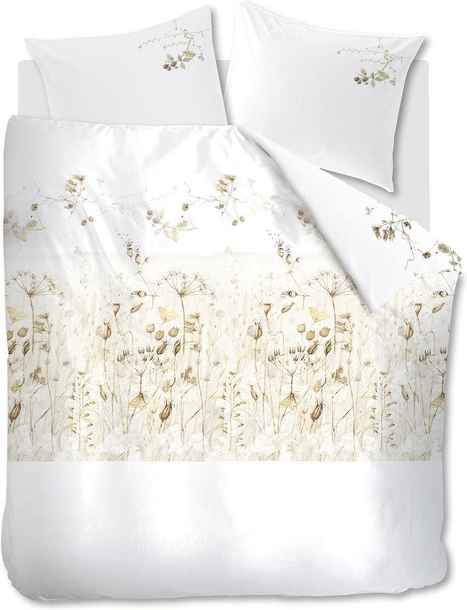 Marjolein Bastin Grassland dekbedovertrek - Tweepersoons - 200x200/220 cm - Naturel