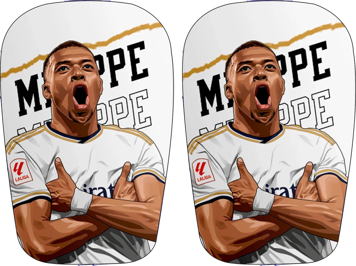 1200x896.jpg Mbappe scheenlappen Madrid wit - Maat S - Afbeelding 1