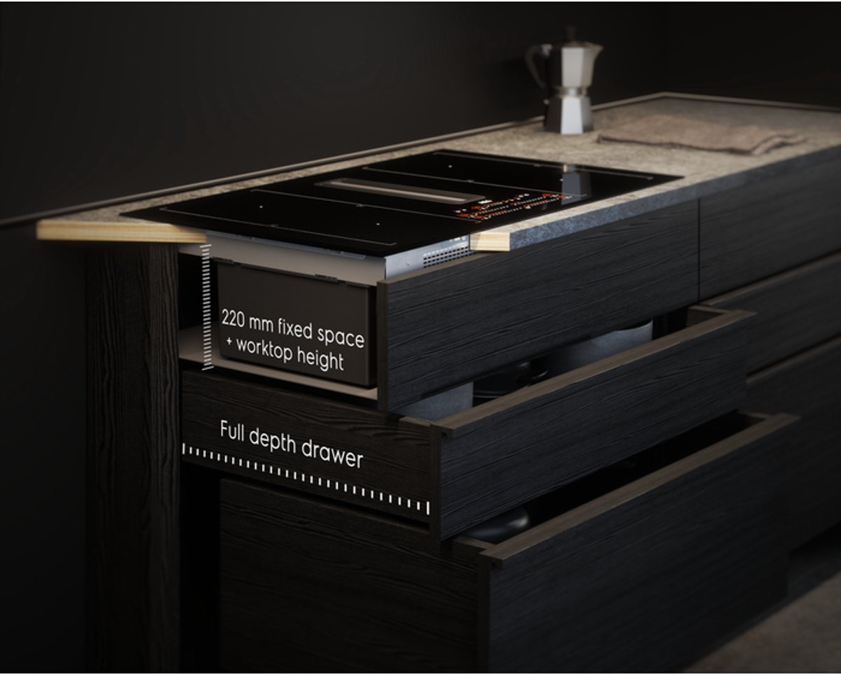 AEG Inductiekookplaat | Model CCE84779CB | Inbouw | 83 cm | 4 zones | Geïntegreerde afzuiging