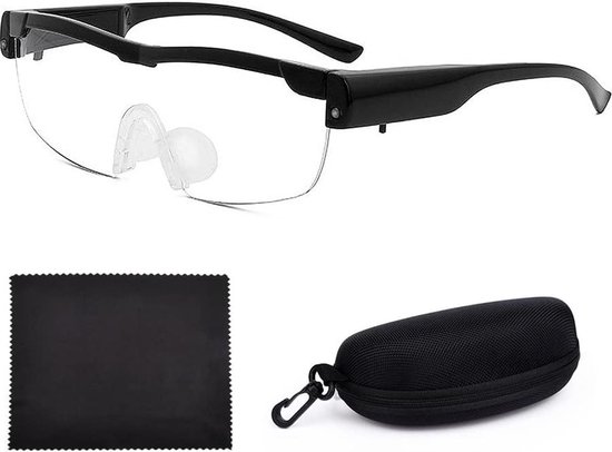 Loupes éclairées par LED pour porteurs de lunettes - Loupe frontale avec Lampes LED - Loupes mains libres avec Siècle des Lumières