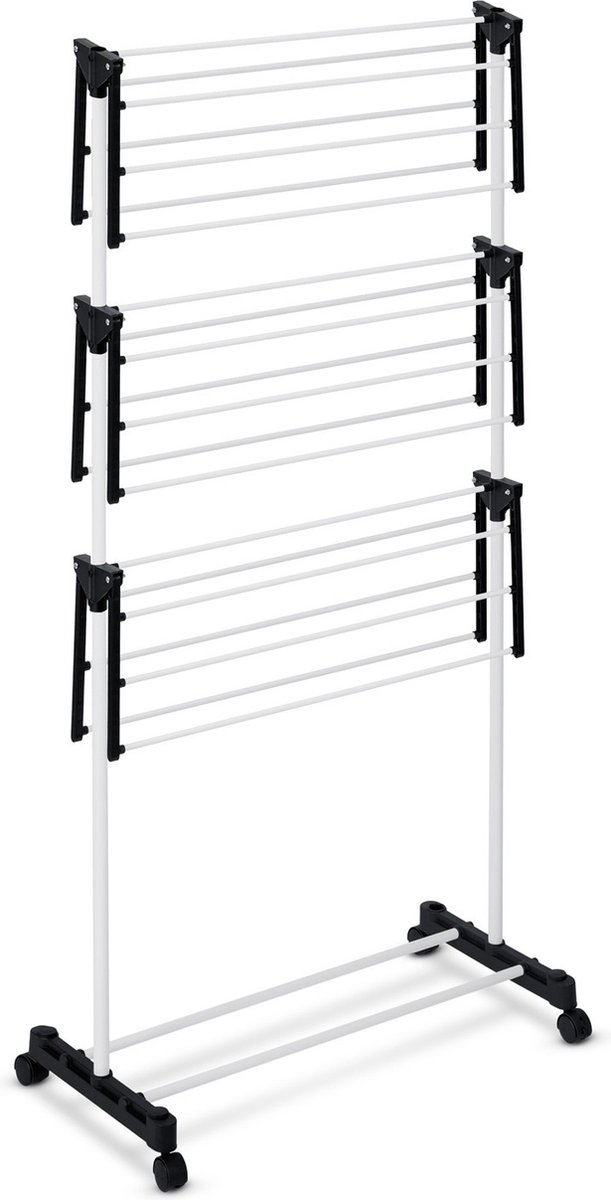Goedkoopste Delia opvouwbare staande wasdroger - wit - 15 m
