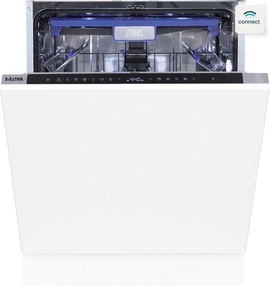 ETNA VW743NC – Inbouw vaatwasser (60 cm) – Energieklasse A – Geluidsniveau 43 db (A) – 16 couverts – LED-binnenverlichting – Vloerprojectie resterende tijd