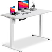 Bayt Zit Sta Bureau - Elektrisch Bureau - In Hoogte Verstelbaar Bureau - 120 x 60 cm - Wit