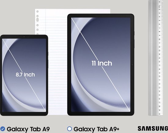 Samsung Galaxy Tab A9 4G LTE - 8.7 inch - 64GB opslag - Grafiet | bol