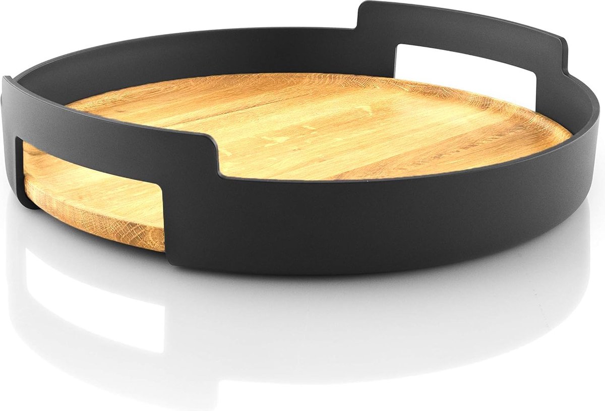 Kitchen serveerdienblad, eenvoudig en tijdloos design, zwart