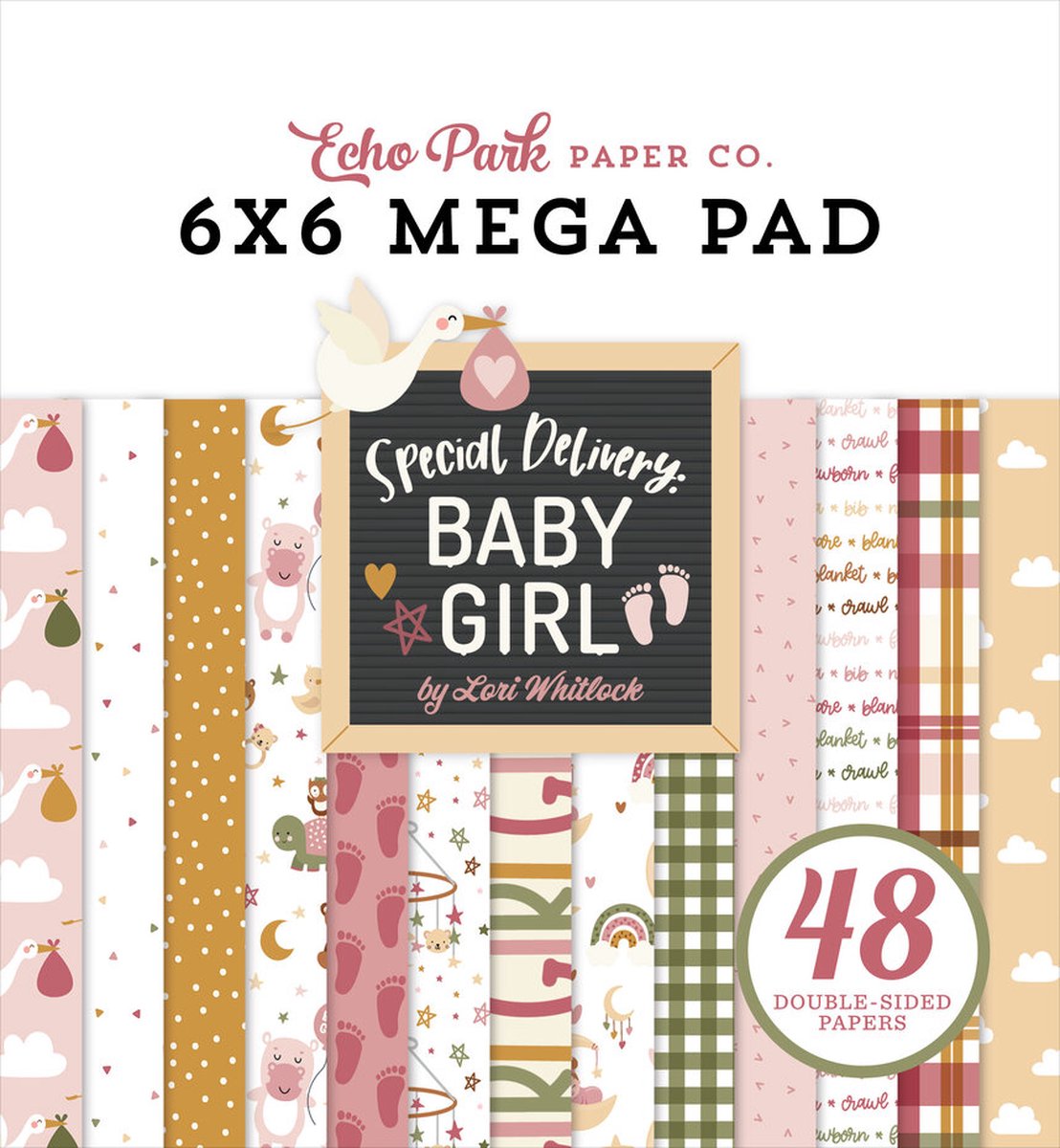 Echo Park - Special Delivery Baby Girl 6x6 Mega Pad (SDG354031)