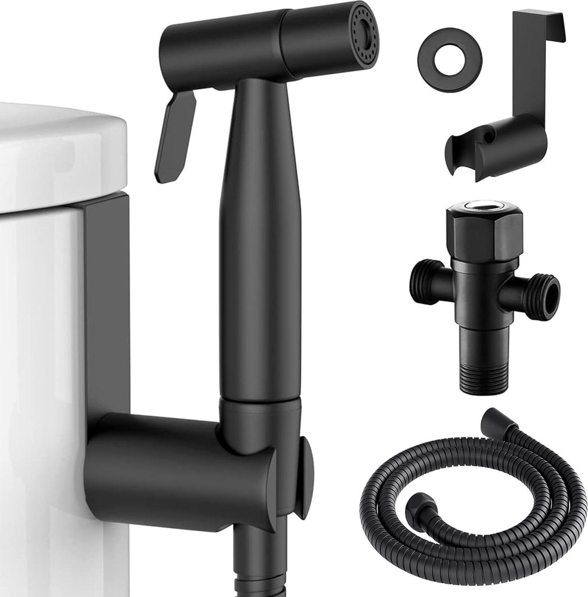 Bidet Handdouche - Inclusief Houder - Hygiënische WC Doucheset - 1 Stuk - Roestvrij Staal