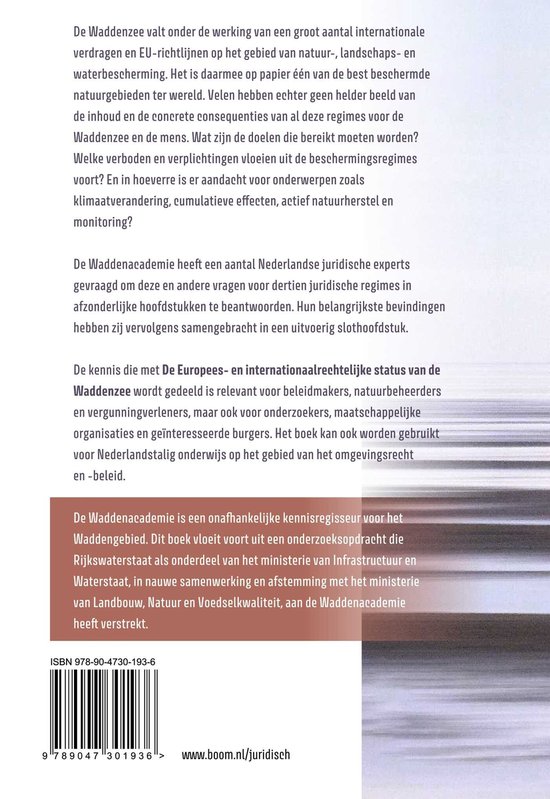 De Europees- en internationaalrechtelijke status van de Waddenzee