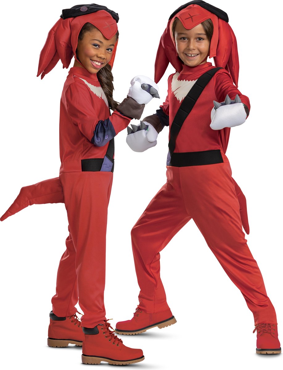 SONIC MOVIE 2, Knuckles outfit, Maat M (7-8 jaar), Jongens