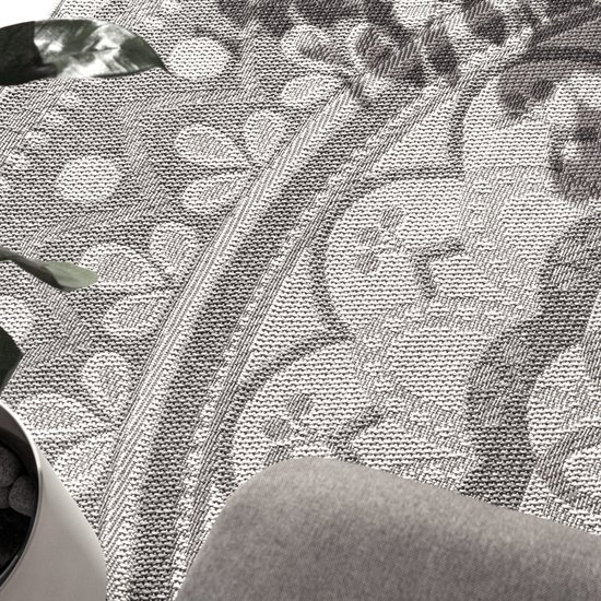 Paco Home In-& Outdoor Vloerkleed Balkon Terras Keukenvloerkleed Modern Boho Ethno Patroon, Maat:120x160 cm, Kleur:Grijs 3