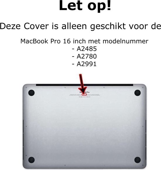 Convient pour MacBook Pro 16 pouces Cover - Coque adaptée pour MacBook Pro 16 pouces (2021-2023) Hardcase Transparent - A2780 A2485 M3 M2 M1 Pro/ Max