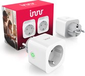 Innr Smart Plug avec compteur d'énergie – Smart Plug Zigbee avec compteur d'énergie – fonctionne avec Philips Hue*, Alexa, Google Home et SmartThings – 2-Pack
