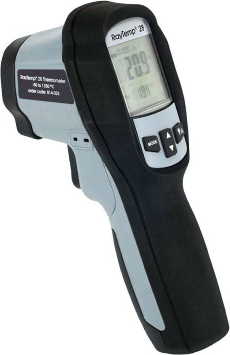 ETI - Hoge Temperatuur Infrarood Thermometer - -50 tot 1350 °C - Extra type-K sensoraansluiting - Raytemp 28