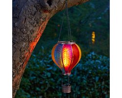Solar tuinverlichting Balloon Rainbow – Luchtballon met vlameffect