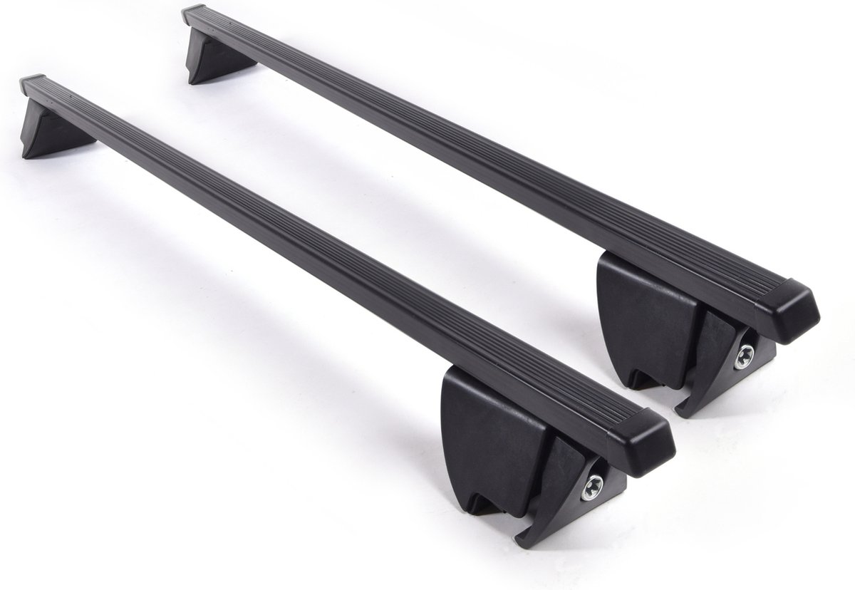 Dakdragers geschikt voor Kia Optima SW 2016 t/m 2019 gesloten dakrailing - Staal smal - 75kg Laadvermogen - Merk Farad