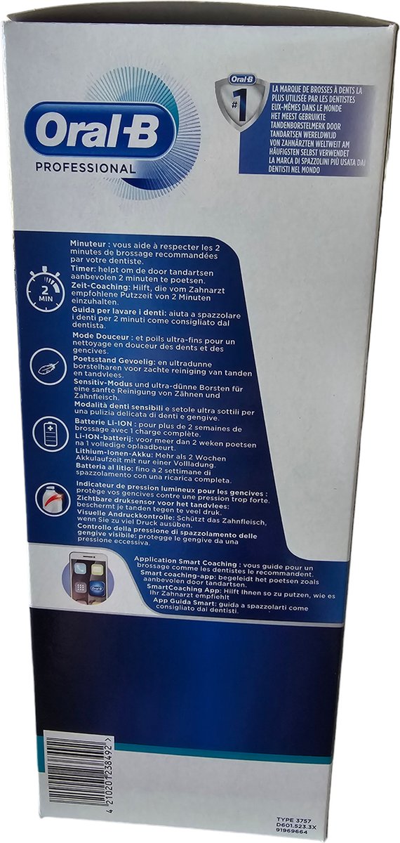Afbeelding 2 van Oral-B Elektrische Tandenborstel Professional Care Gum Care 3 1 stuks
