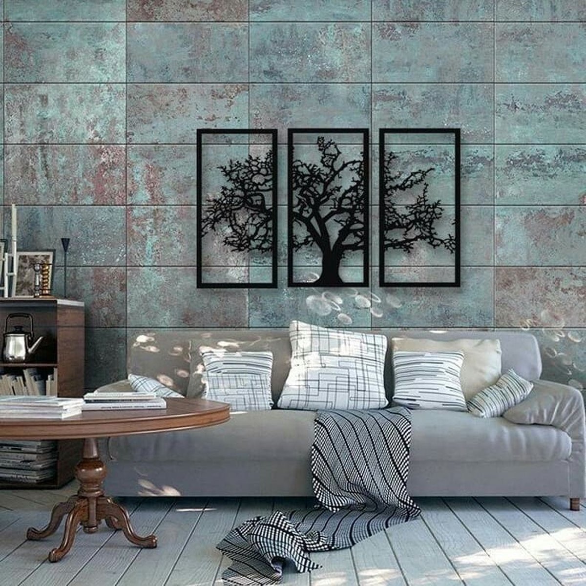 MT-1029, metaal zwart, afmeting 99x70cm