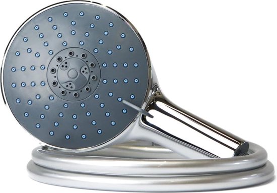 EcoRain® Charly Waterbesparende Douchekop met Doucheslang Zwart - 50