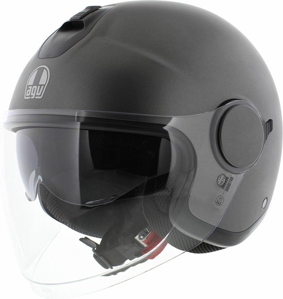 AGV Eteres Jethelm - Asfalto mat grijs - XL - ECE22-06 goedgekeurd