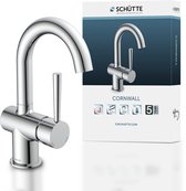 Robinet de lavabo SCHÜTTE Cornwall - Mitigeur - avec vidage - avec poignée latérale - Chrome