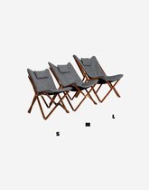 Bol.com Bo-Camp Urban Outdoor collection - Relaxstoel - Bloomsbury - S - Oxford polyester - Grijs aanbieding