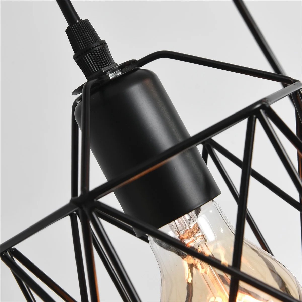 Lumière Hanglamp Courtney Zwart, Bruin - hanglampen industrieel - hanglamp woonkamer