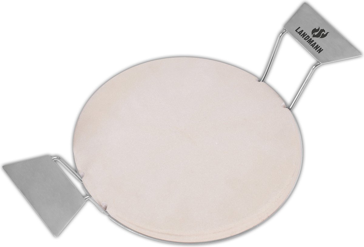LANDMANN Pizzastein 15915 Set 3-delig. bruin