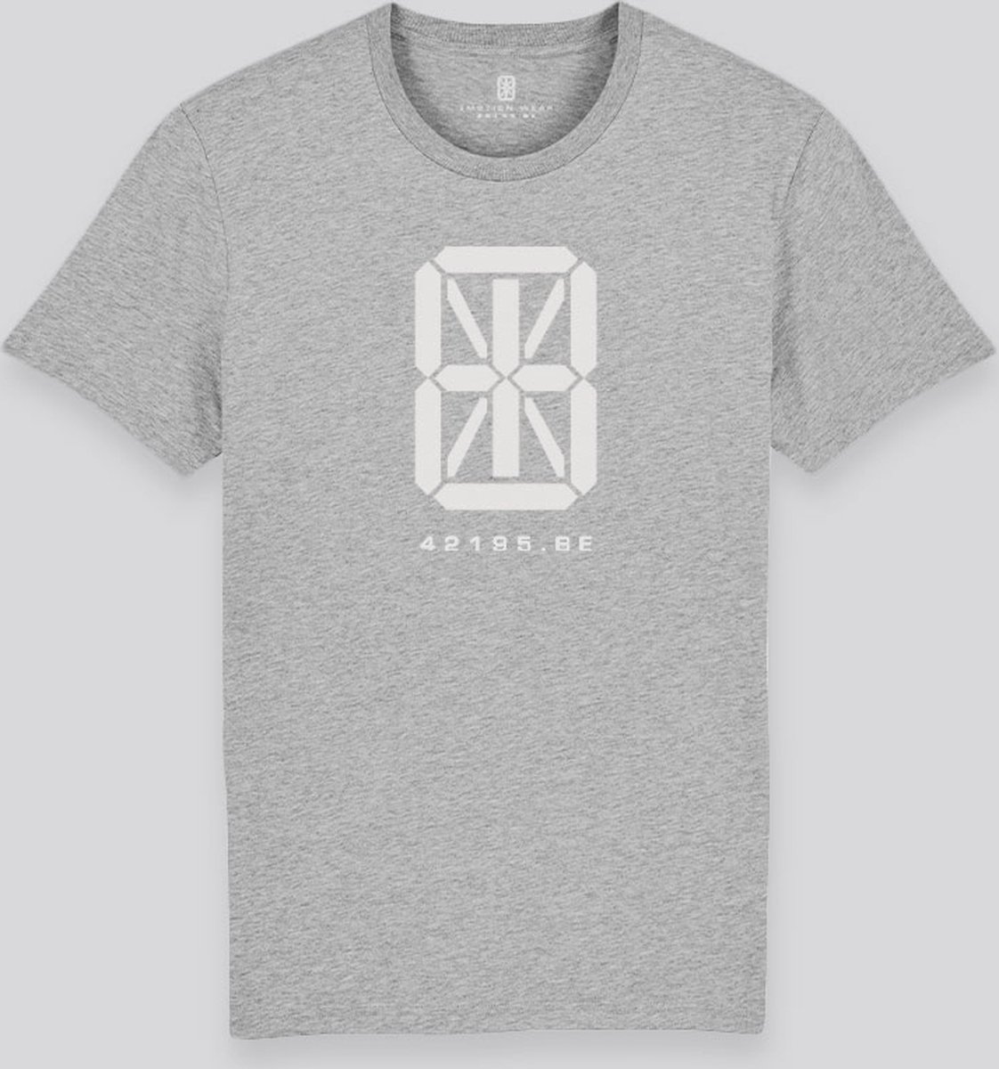 Bright Tee Groovy Grey - Signature White Formaat XS