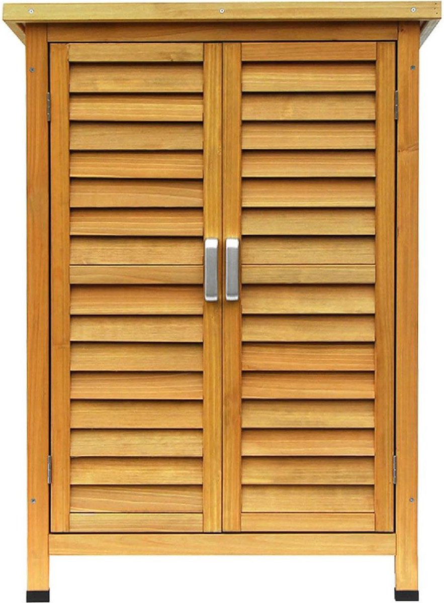 Tuinkast Hout - Tuinkist - Tuinkasten voor Buiten - Tuinberging - 47x69x96cm - Bruin