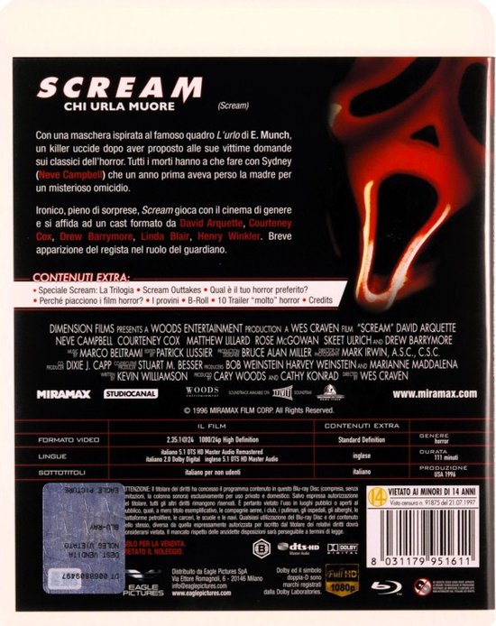 Scream [Blu-Ray] (Blu-ray), Courteney Cox | Dvd's | bol