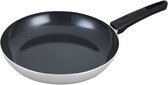 Brabantia INDU+ Koekenpan - Ø 28cm - 100% PFAS Vrij - Keramische Antiaanbaklaag - Inductie Koekenpan - Vaatwasserbestendig - Grijs