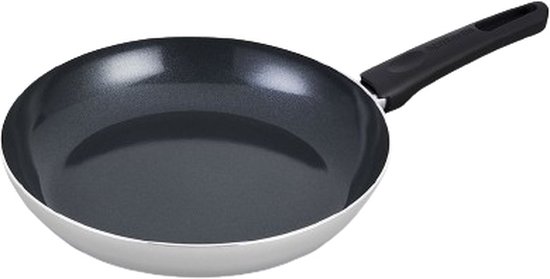 Brabantia INDU+ Koekenpan - Ø 28 cm - Keramische antiaanbaklaag - PFAS Vrij - Geschikt voor inductie - Grijs